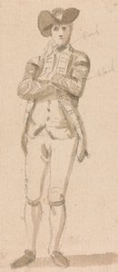 若い男の立ち姿 作： Paul Sandby